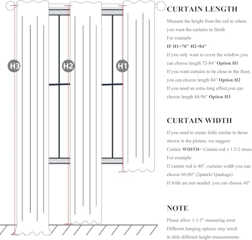 Image of Elegant Curtains for Living Room 102 Inch Long, Linen Pinch Pleated 100% Blackout Viral Window Curtains with Hooks for Bedroom Thermal Pleated Drapes for Nursery Beige White(40 inch Wx102 Lx2 Panels)
