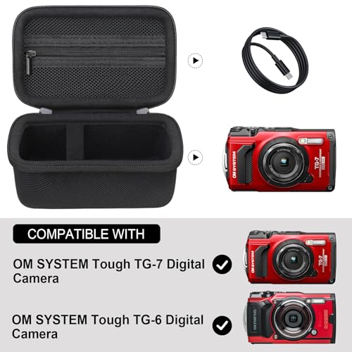 Supmay M07BB-09 Hard Carrying Case For Olympus Tough Tg-7/ Tg-6 Shockproof And Waterproof Digital Camera thumb #1