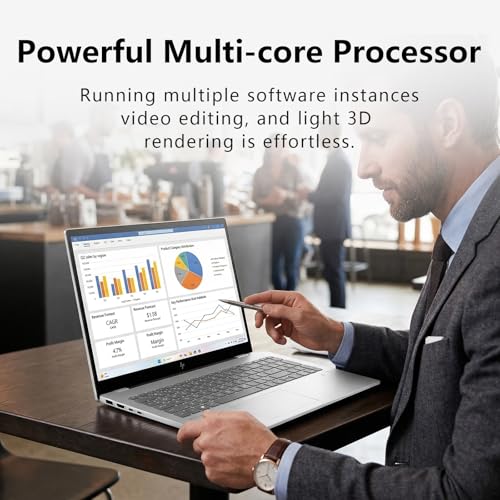 Image of HP OmniBook 7 AI Laptop 17.3 inch Touchscreen, Core Ultra 7 258V, 32GB RAM, 2TB SSD, Intel Arc Graphics, AI PC with 47 Tops NPU, Thunderbolt 4, Wi-Fi 7, Long-Lasting Battery, Windows 11H, w /PCO Cooler