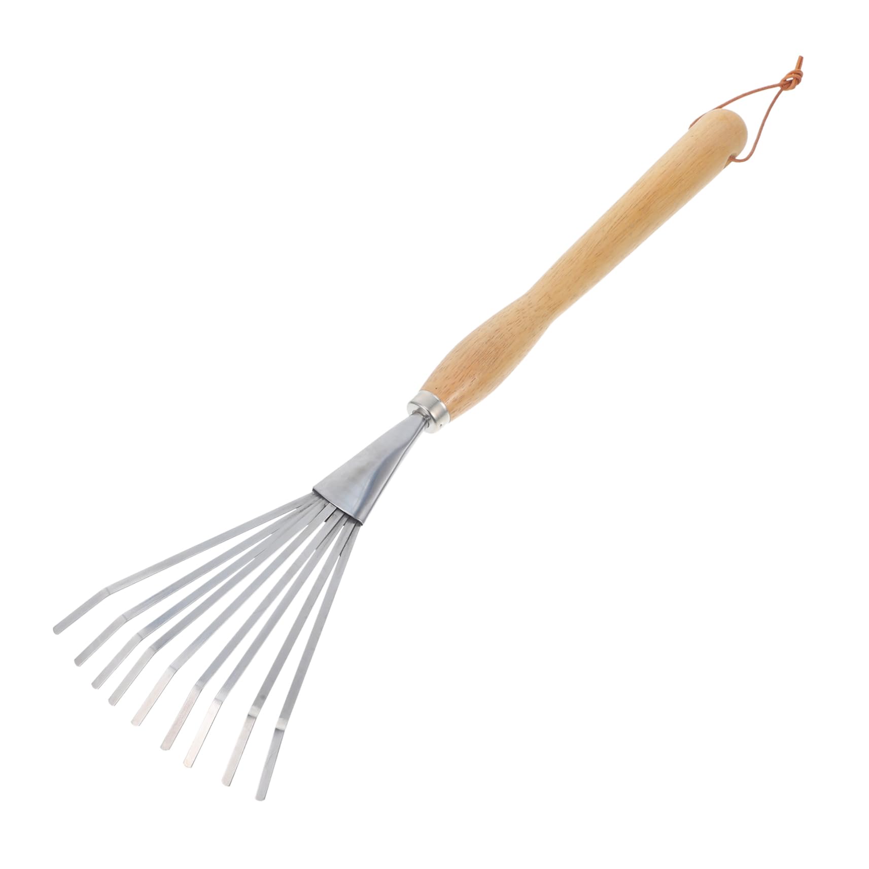 Rastrillo De Jardín Portátil con Mango Ergonómico para Actividades Al Aire Herramienta De Jardinería y Práctica para Camping y Senderismo