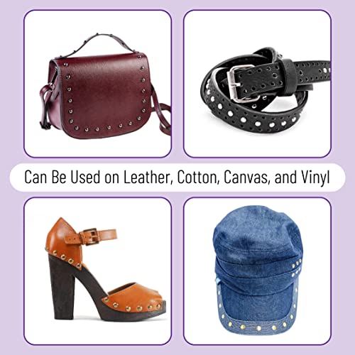 Unco LRP01 Leather Rivets Kit, 4 Colors, 2 Sizes, 240 Pcs, Tubular Metal Studs thumb #7