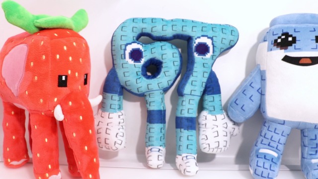 ブルーの大きめぬいぐるみと小ぬいぐるみセット Amazon.com: 67 Plush Toy 10 Inches Soft Stuffed Number Character