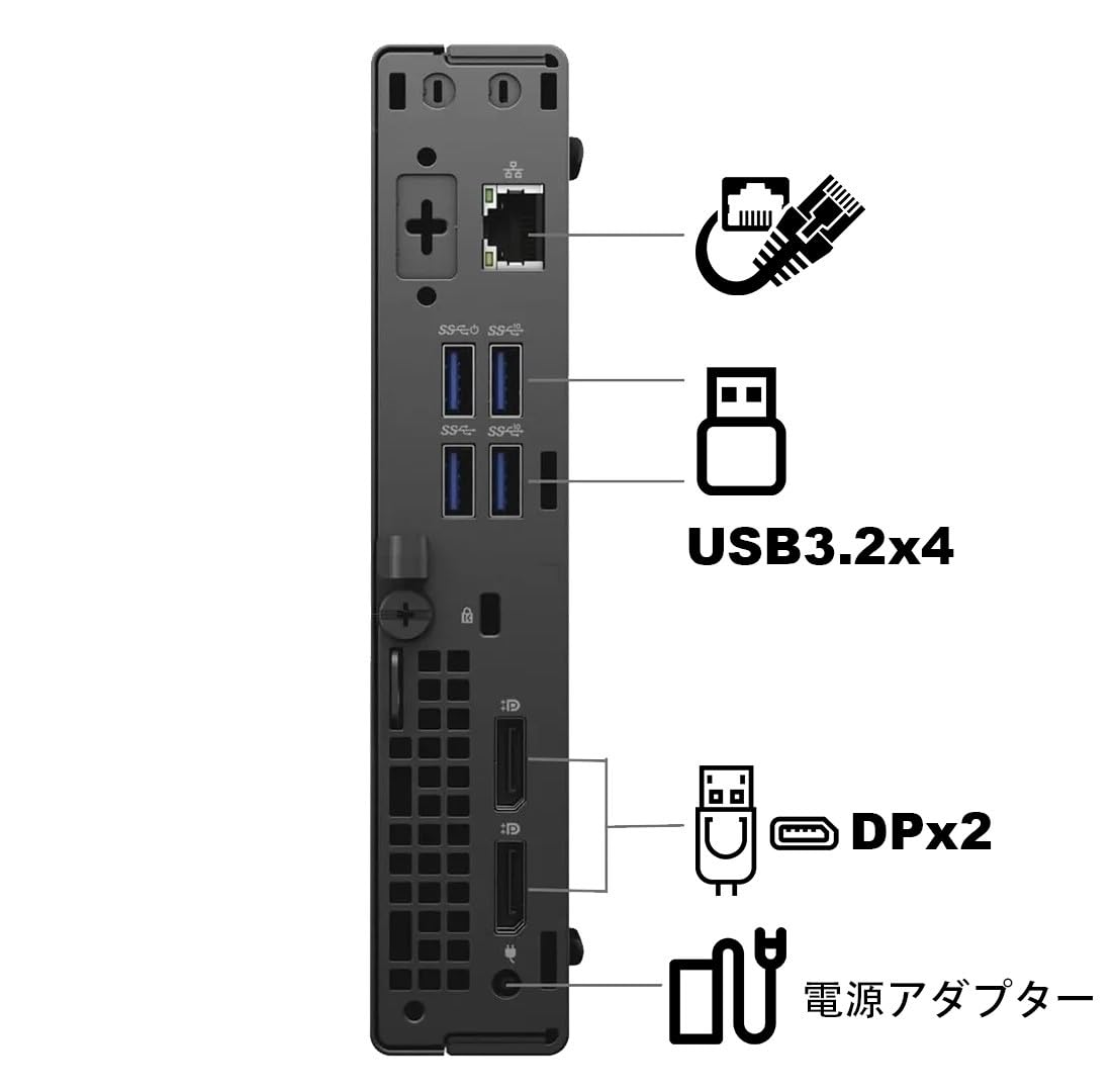 Amazon.co.jp: 【整備済み品】 Dell 超ミニPC OptiPlex 7080 Micro