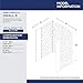 DreamLine Flex 36 in. D x 36 in. W x 76 3/4 in. H Semi-Frameless Shower Door in Chrome with White Base and Backwalls, DL-6218C-01CL