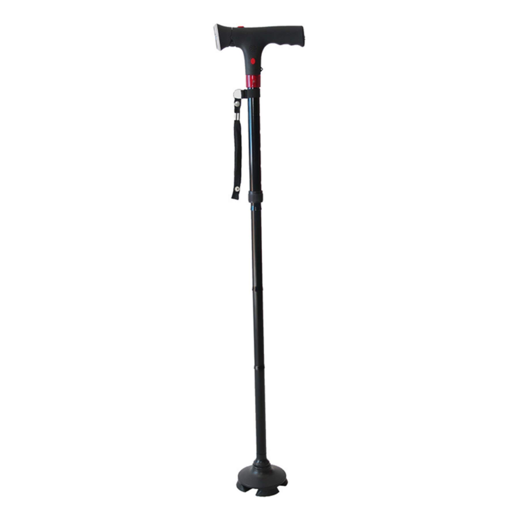 Termigea TR16 Bastone Magico da Passeggio, Luce LED, Segnale Acustico, Pieghevole e Regolabile