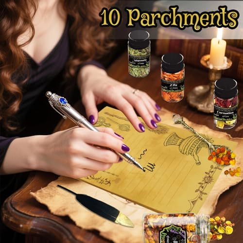 Kit de Hierbas y Flores Secas para Hechizos 30 Botellas miniatura 5