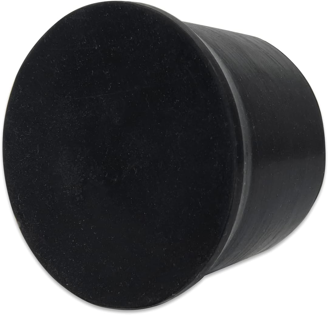 Flyshop 8Pcs Black Durable Silicone Non-Slip Chair Leg Tips Caps Floor Protectors Round Furniture Table Foot Covers 2", 50 mm