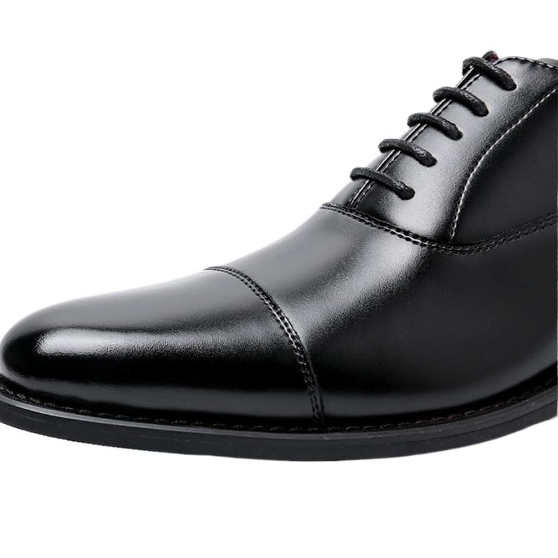 Mens Lace Up Business Leather Shoes Office Formal Work Dress Oxford Footwear for Men Comfortable Classic Smart2