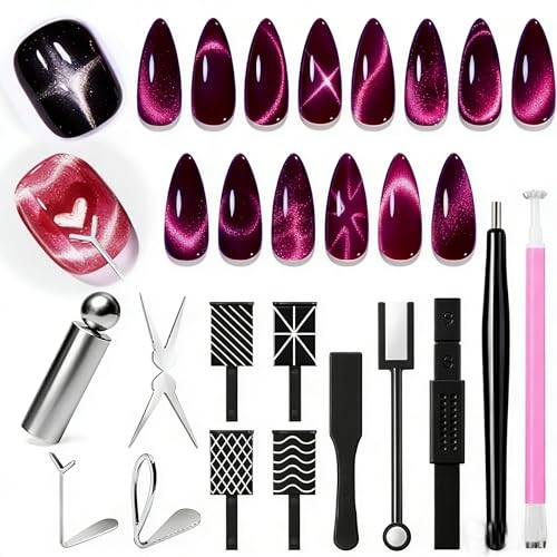 Image of AzureBeauty Cat Eye Magnet Nail Art 12Pcs Tools