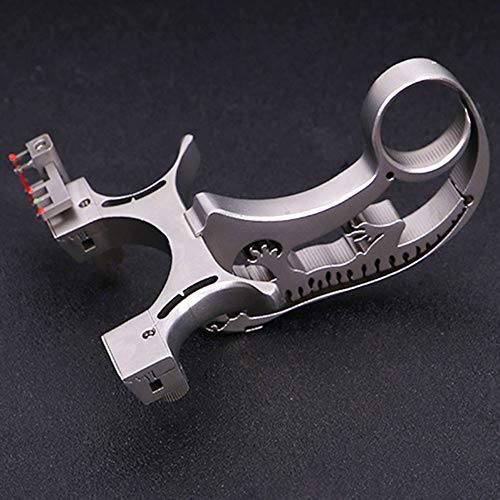 Hbg Sport Outdoor Hunting Slingshot Stainless Steel High Velocity Catapult Aiming Points Sling Shot With 3Pcs Replacement Rubber Bands #TOP4