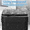 Bathroom Trash Can with Lid, 2 Pack 4 & 2.2 Gallon Automatic Touchless Garbage Can, Small Motion Sensor Smart Trash Can, Slim Waterproof Trash Bin for Bedroom, Bathroom, Office, Living Room (Black)