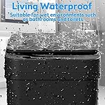 Bathroom Trash Can with Lid, KOEYLE 2 Pack 2.2 Gallon Automatic Touchless Garbage Can, Small Motion Sensor Smart Trash Can, Slim Waterproof Trash Bin for Bedroom, Bathroom, Office, Living Room (Black) - Image 5