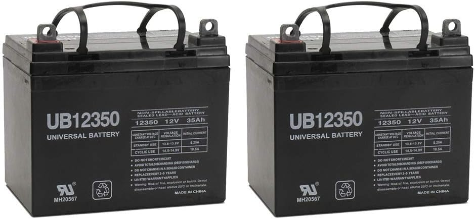 Universal Power Group 12V 35AH Pride Mobility Batliq1017 Agm U1 Replacement Battery - 2 Pack