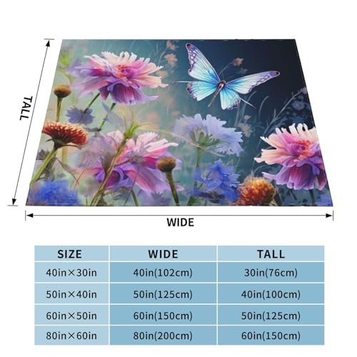 Couverture pour canapé libellule 203x152 cm en flanelle de microfibre pour toutes saisons - 4