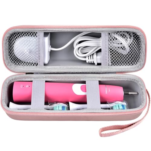 Image of Case Compatible with Philips Sonicare ProtectiveClean 4100 5100 6100 6500 7500 Rechargeable Electric Toothbrush.Travel Holder Fits for Oral-B 7500 9600 9300 Pro 1000 with Charger - Gold (Box Only)