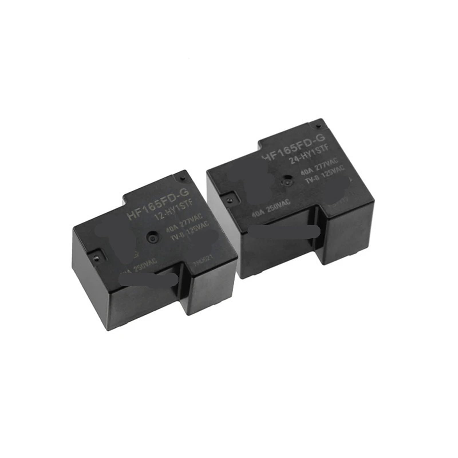 Relé HF165FD-G con 2 normalmente abiertos 40A y 4 pines de potencia 2