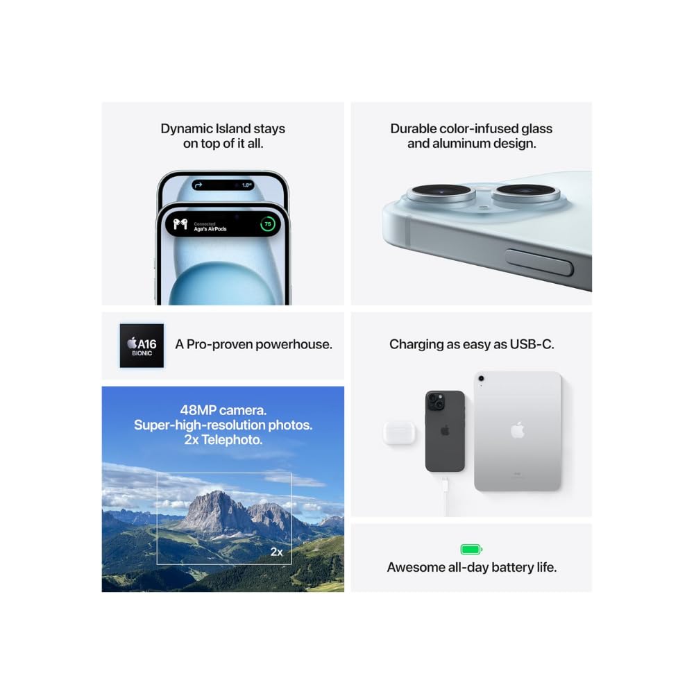Apple iPhone 15 グリーン Apple iPhone 15 Green 128 GB | Optimum Mobile