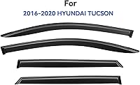Vista 186 de Viseras de ventana in-Channel, protectores contra la lluvia para 2011-2023 Dodge Charger, visores de ventilación de ventana con deflectores