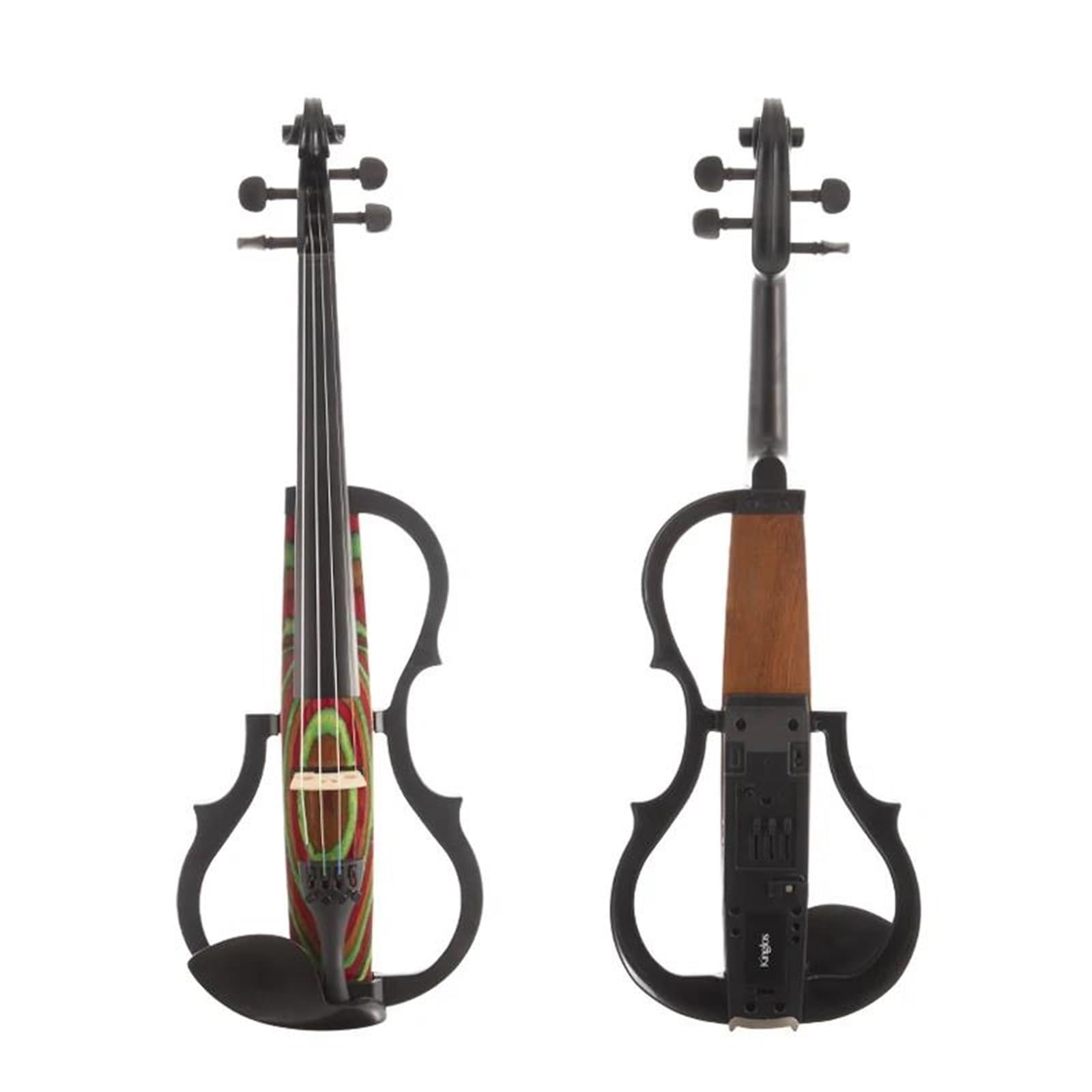 Kit Intermedio A 4 Corde Violino Elettrico 4/4 Con Archetto E Custodia