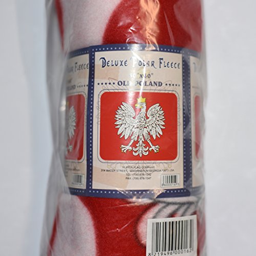 Poland Polska Polish Eagle Polar Fleece Blanket Comforter 50