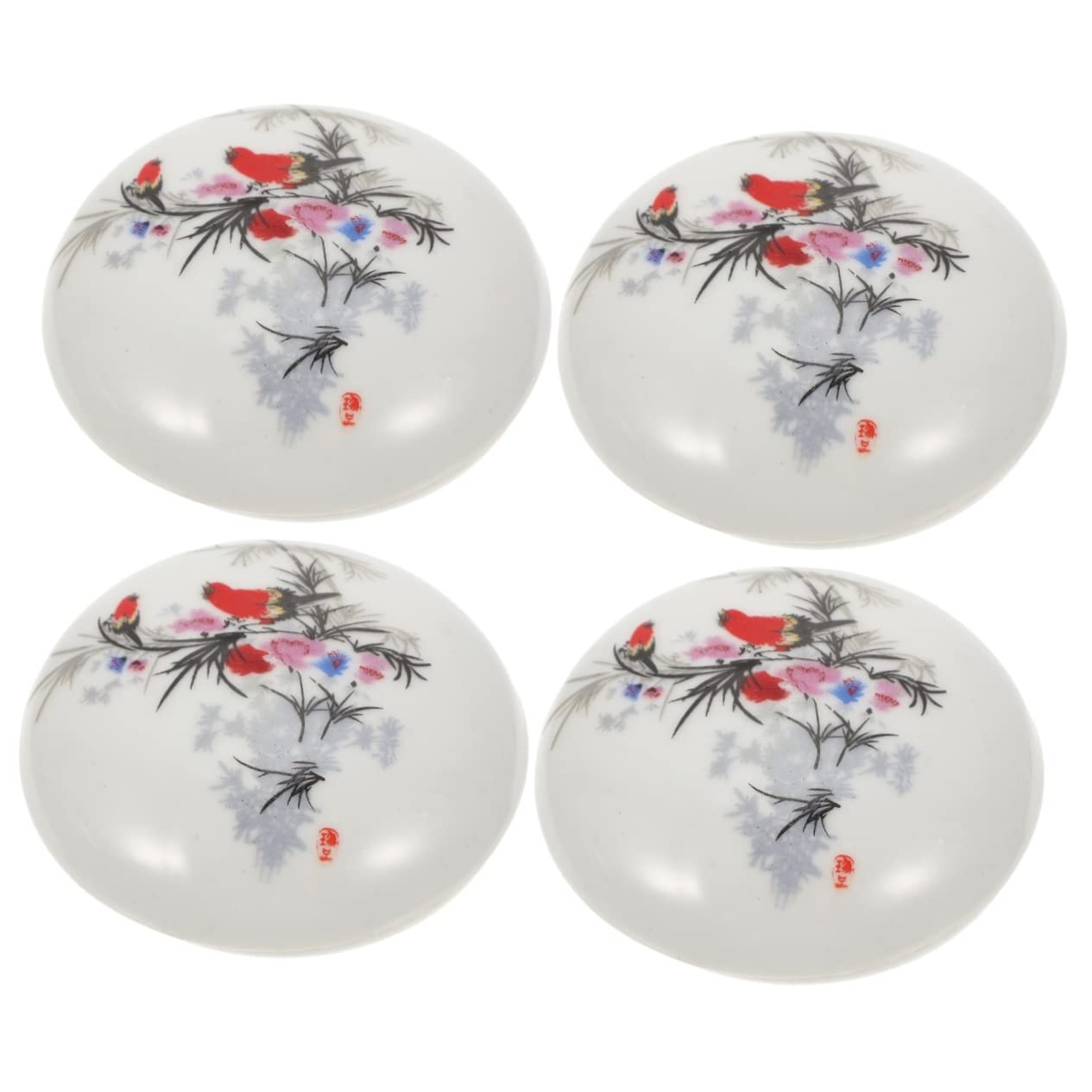 STOBOK 4pezzi Tampone per Calligrafia Ceramica da Stile Cinese Multiuso e Riutilizzabile per Artisti e Studenti