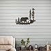 Young's Inc. Laser Cut Metal Bear – 20” x 16” - Bear Decorations for Home - Cabin Decor