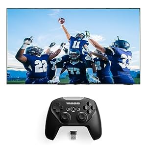 SAMSUNG QN55S95CAFXZA 55 Inch Ultra Slim 4K Quantum HDR OLED Smart TV with a Stratus-Duo Controller with 2.4GHz and Bluetooth Options (2023)