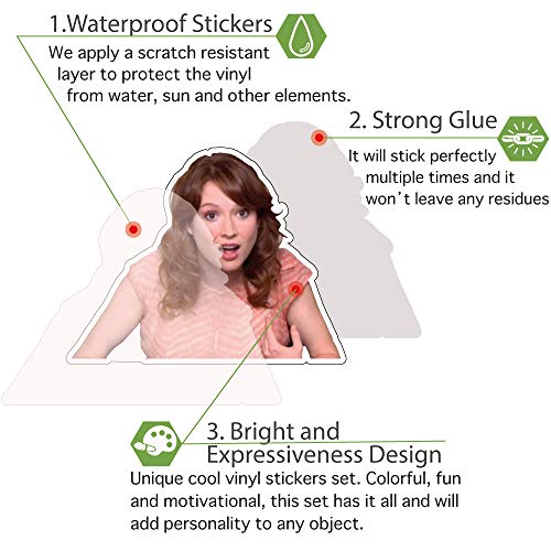 The Office Stickers [55 Pack] Office Laptop Themed Stickers,The Office Stickers for Laptop, Water Bottles, Micheal Scott, Funny Laptop Decals, Hydro Flask Stickers - Thumbnail 3