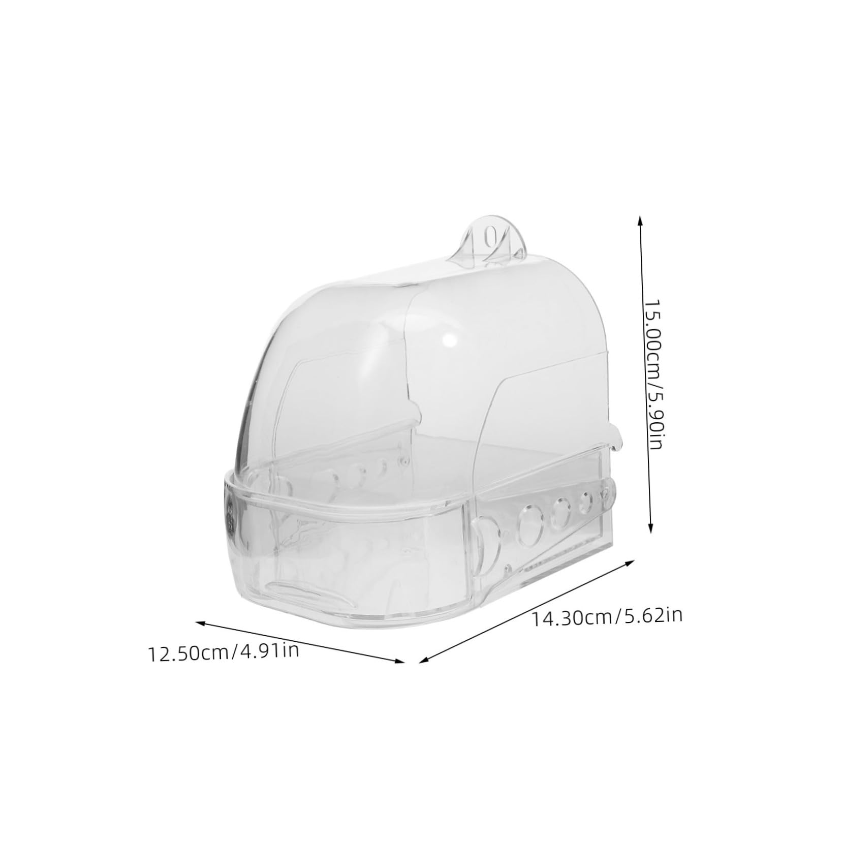 TOYANDONA Bird Bath for Small Birds Comfortable Bathing Tub for Parakeets Cockatiels and Easy to Clean with Removable Bathing for Bird