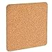 Juvale Square Cork Tiles - 50 Pack, 3.7 x 3.7 in, 1.5 mm Thick, Brown - Adhesive Cork Backing for Coasters & DIY Projects - Craft Supplies for Adults