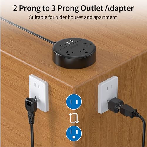 19% Off NTONPOWER 2 Prong Extension Cord with USB Ports - Image 4