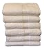 Grandeur Hospitality Bath Towels , 100% Cotton, 6 Pack, White