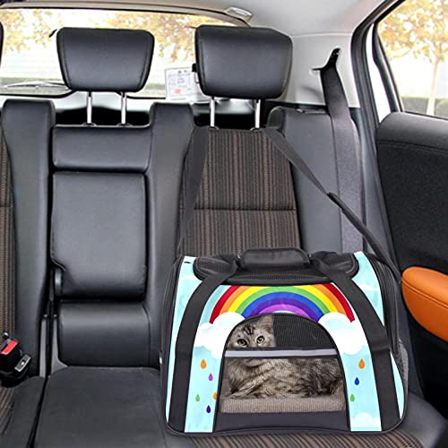 Niche portable haut de gamme pour petits chiens et chats bleus