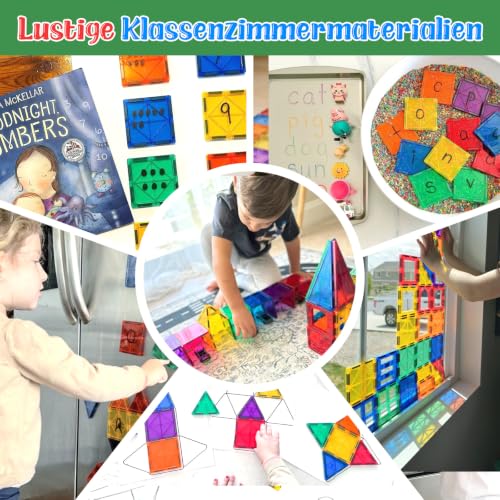 Magnetische Bausteine Spielzeug ab 3 jahre, Sensorik spielzeug für kinder – Ansicht 6