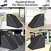 XYZCTEM Treadmill Cover Waterproof Dustproof Running Machine Cover Exercise Workout Equipment Protective with Windproof Drawstring and Air Vents for Home Gym Indoor Outdoor(Black & Grey)