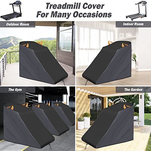 Image of XYZCTEM Treadmill Cover Waterproof Dustproof Running Machine Cover Exercise Workout Equipment Protective with Windproof Drawstring and Air Vents for Home Gym Indoor Outdoor