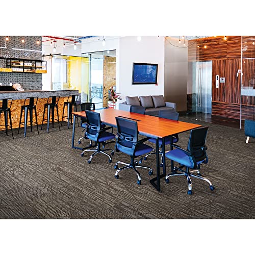 Image of Mohawk Advance 36 inch x 12 inch Berber (Loop pile), 0.11 inch Pile Height, Carpet Tile, PET Fiber, New Shoes Color, (24 Tiles), (72 sqft /carton)