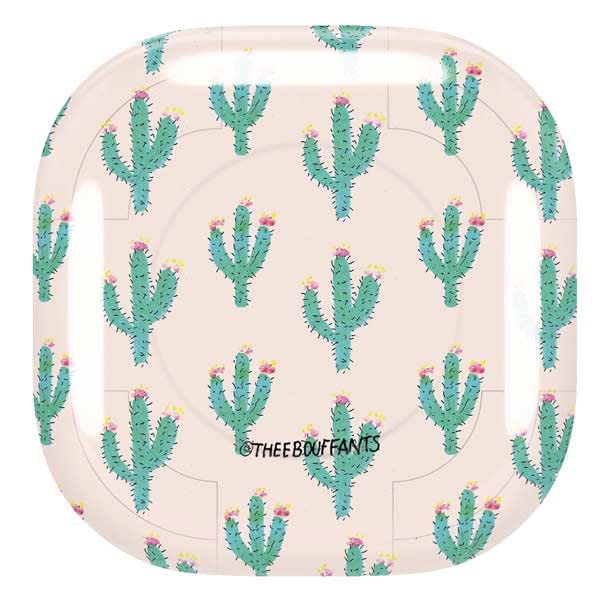 Skinit Decal Audio Skin Compatible with Samsung Galaxy Buds Pro - Bouffants and Broken Hearts Cacti 3 Design