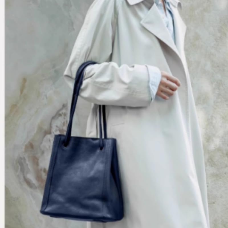 Womens Vegan PU Leather Soft Tote Bag, Large Capacity Retro Shoulder Bag, Simple Stylish Crossbody4