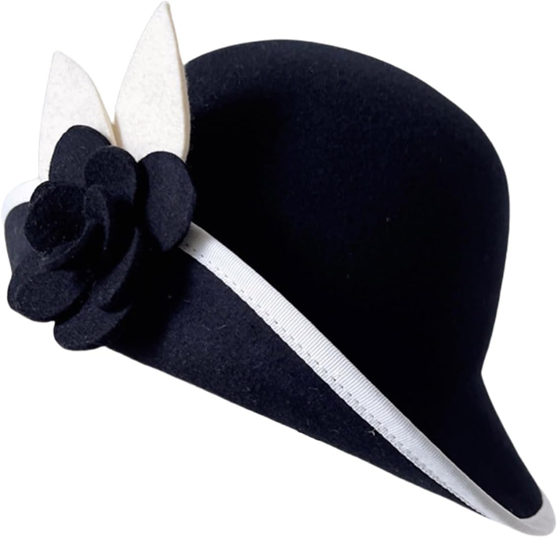 Fedoras Caps Bowler Hat for Women 20S Flapper Costume Hat Cocktail Party Caps Masquerades Accessories Adjustable