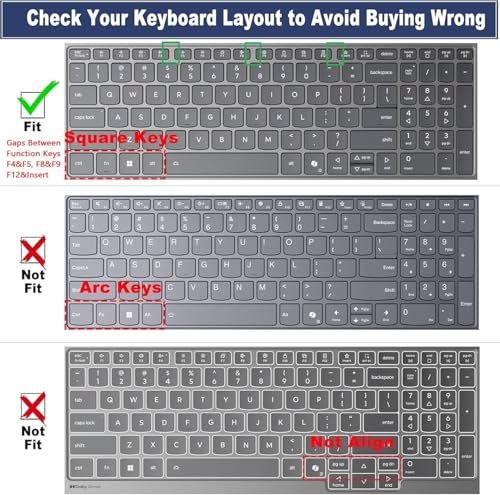 Image of RAYA Silicone Keyboard Cover for 2025-2026 Lenovo Ideapad Slim3 /3i /3x & Slim5 /5i Gen10 15.3inch / 15.6inch / 16inch Laptops [83N3002QIN / 83K100C6IN / 83K100CJIN / 83KA0048IN] (Transparent)