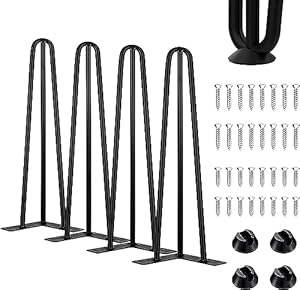 Thanaddo 4X Haarnadelbeine Möbelfüße Set