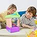 FUN LITTLE TOYS Mini Claw Machine Game Toy with Light and Sounds, Electronic Claw Toy Candy Grabber Machine for Kids Birthday Gifts, 10 Capsules