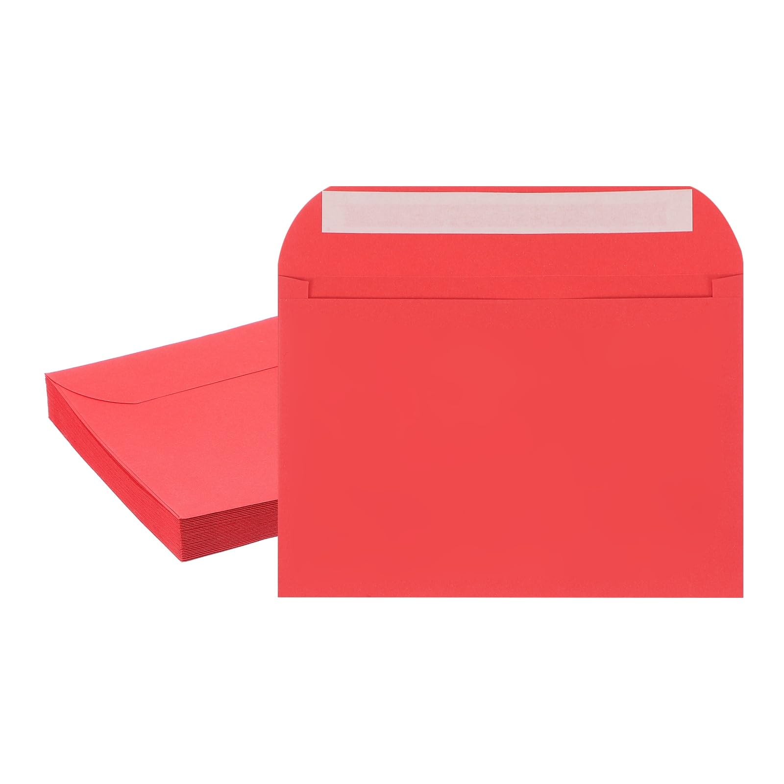 PATIKIL 7.5x5.5 Inch Invitation Envelopes, 20 Pcs Self-Seal for Invitations A7 Self Seal for Weddings Thank You Card Photos Postcards Birthday Greeting Cards Mailing, Red