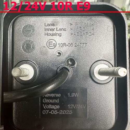 ETUKER 1x Rückfahrscheinwerfer Anhänger LED 12v 24v Wasserdicht Zulassung Rückleuchten Anhänger für Traktor KFZ Caravan