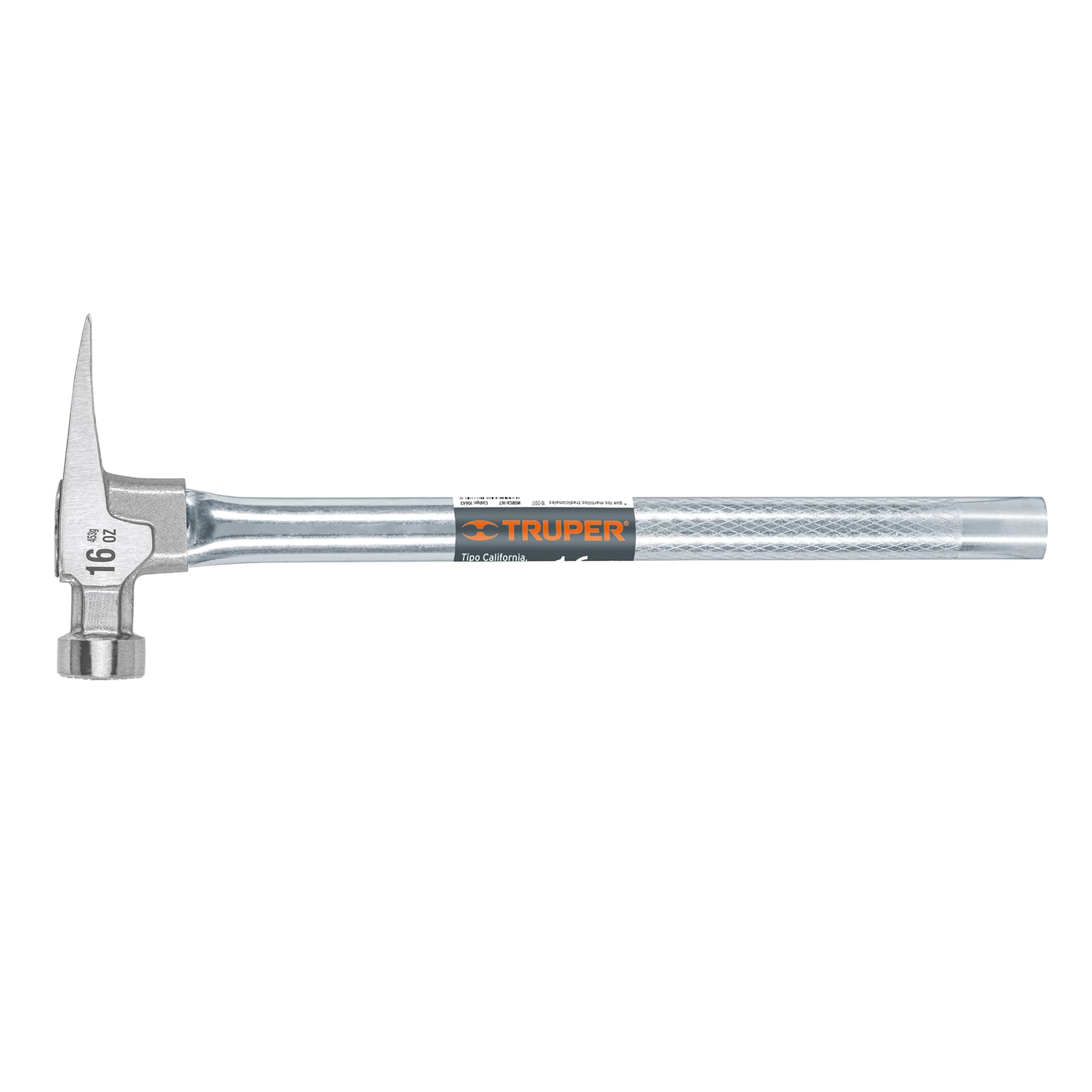 Truper 10643 / MORCA-16T - 16 oz, tubular, California Ripper hammer