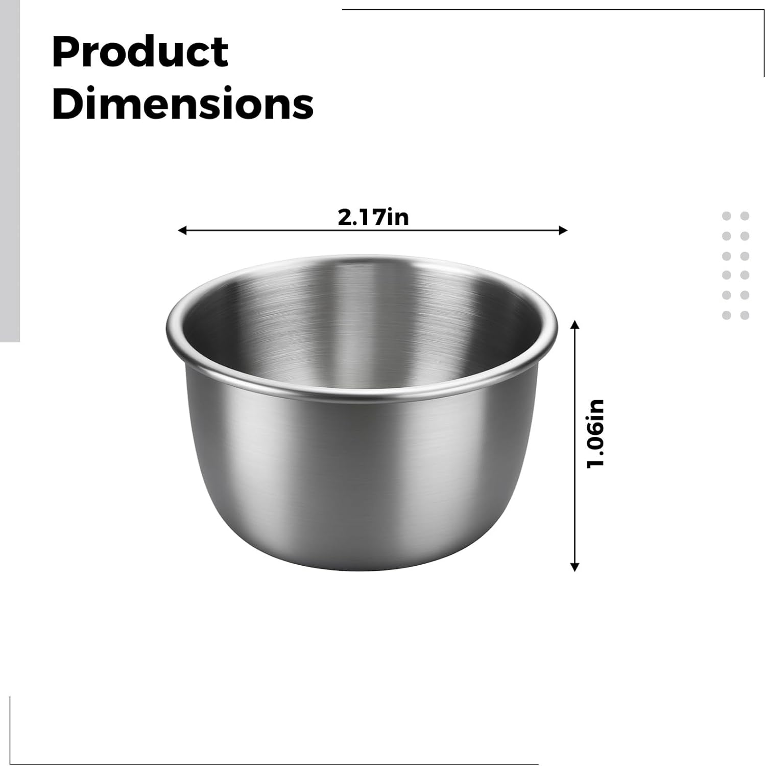30 Stainless Steel Sauce Cups with Lids, 1.35 Oz Portable Condiment Dipping Cups, Leak-Proof, for Lunch Box, Outdoor, Party