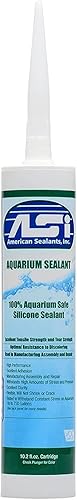 Sellador de silicona transparente para acuarios - cartucho de 10,2 onzas líquidas
