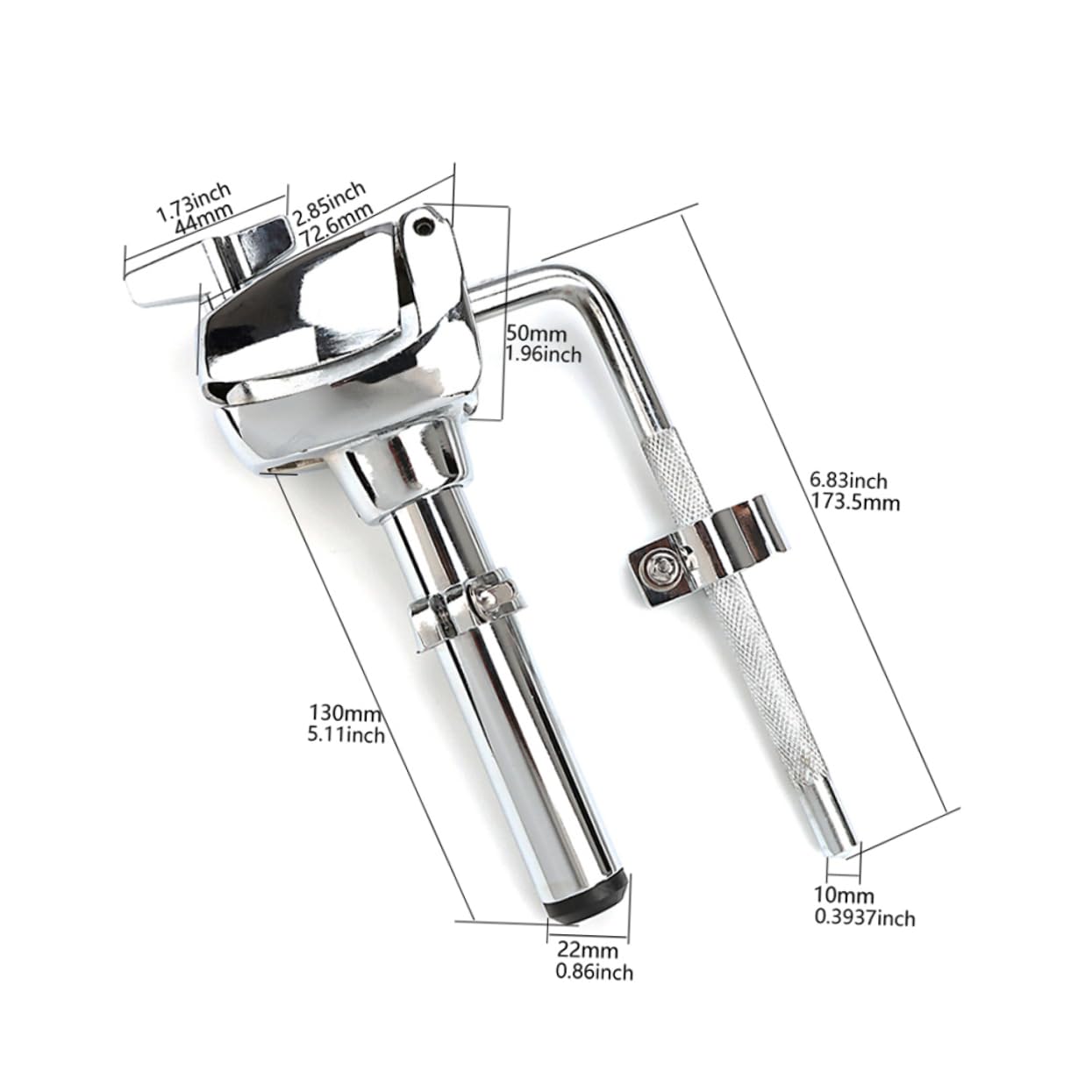 BESTonZON Adjustable Drum Arm Stand Drum Holder for Set Cymbals Mount Bracket (wc102)