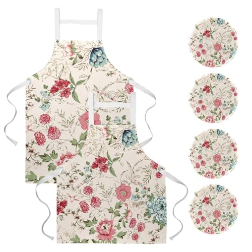 Tablier de serveuse imperméable et élégant avec broches pour le bistrot et le bar